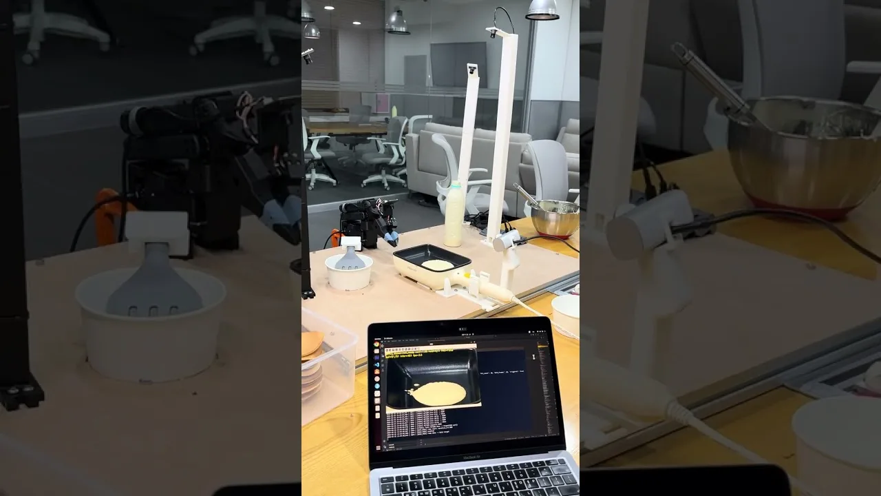 Raw footage thumbnail: the Panbot cell mid-run, viewed from the front