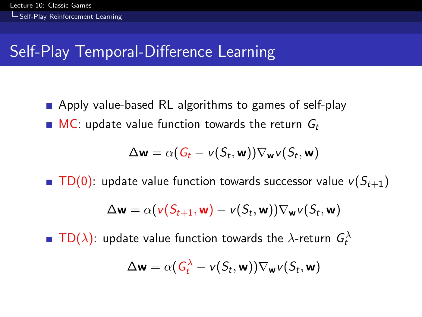 Lecture 10 Classic Games, slide 20