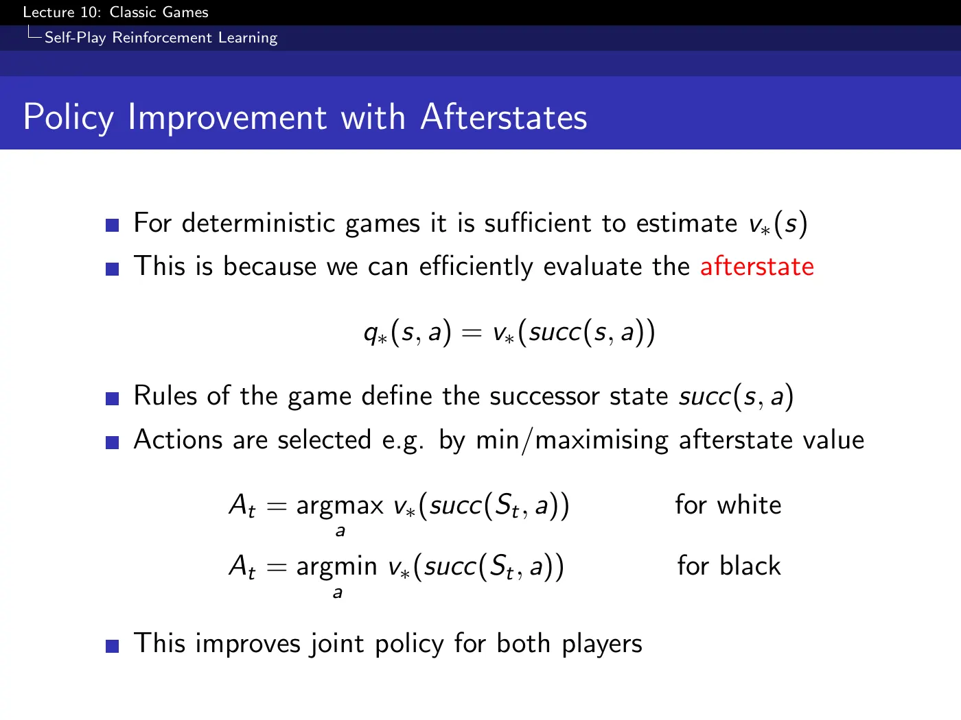 Lecture 10 Classic Games, slide 21