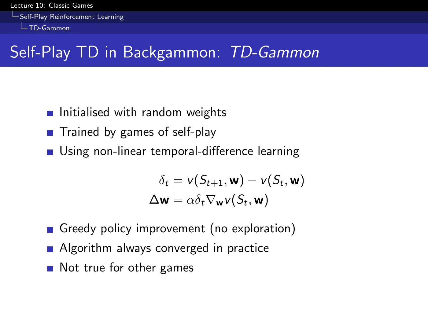 Lecture 10 Classic Games, slide 25