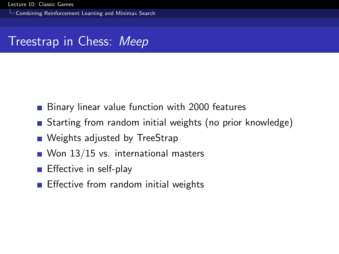 Lecture 10 Classic Games, slide 36