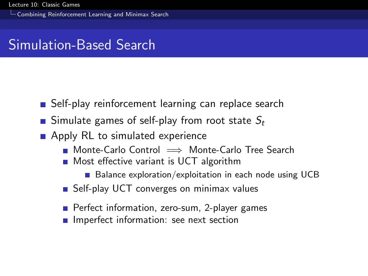 Lecture 10 Classic Games, slide 37