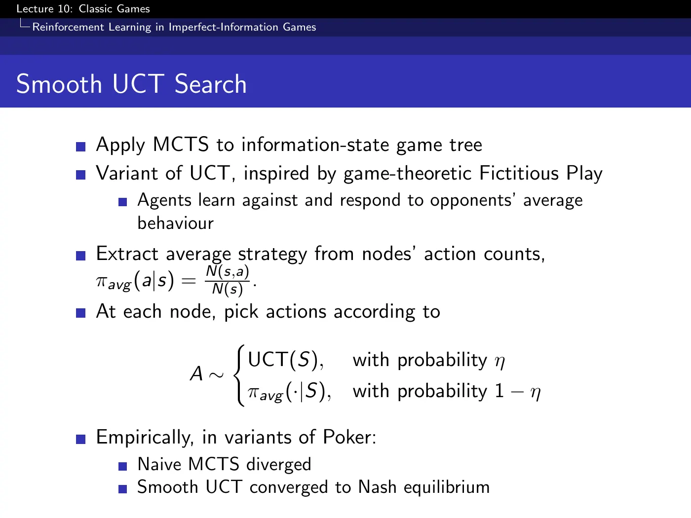 Lecture 10 Classic Games, slide 43