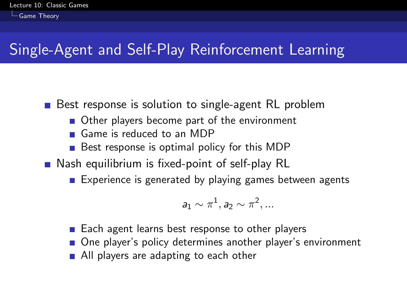 Lecture 10 Classic Games, slide 7
