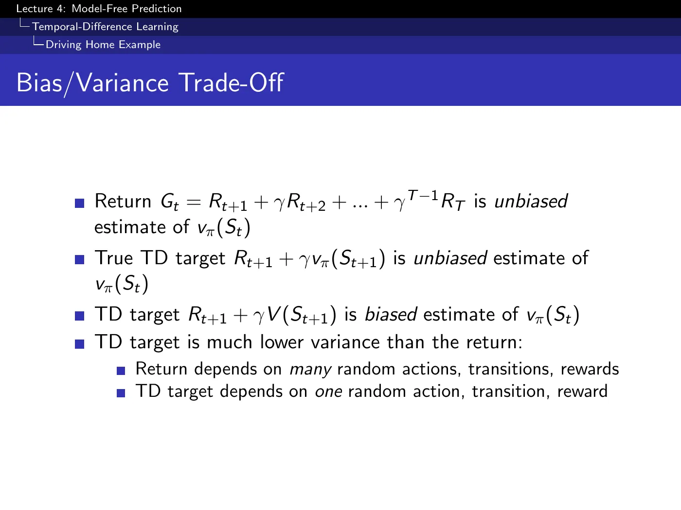 Lecture 4 Model-Free Prediction, slide 17