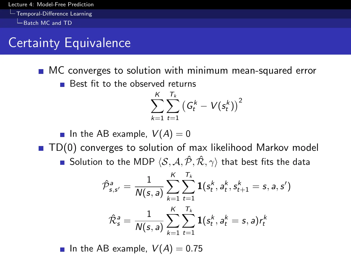 Lecture 4 Model-Free Prediction, slide 24