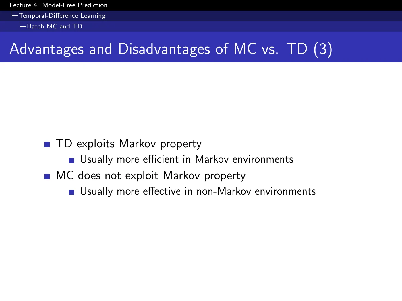 Lecture 4 Model-Free Prediction, slide 25