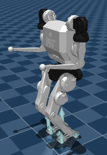MIT Humanoid in MuJoCo